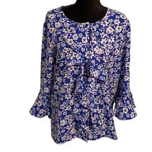 ❤️5/$25❤️ Linea by Louis Dell'Olio Floral Blouse